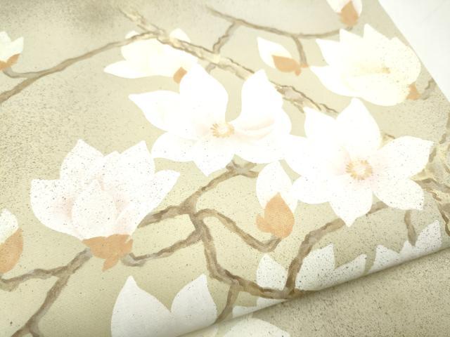 平和屋着物●太鼓柄袋帯　作家物　枝花文　金彩　正絹　逸品　CABI8983hy