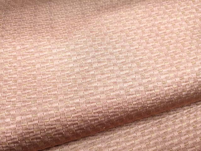 平和屋着物●ひなや工房　くむ・あむ・おる　伊豆蔵明彦　全通柄袋帯　霞文　金糸　正絹　逸品　CABI8986hy