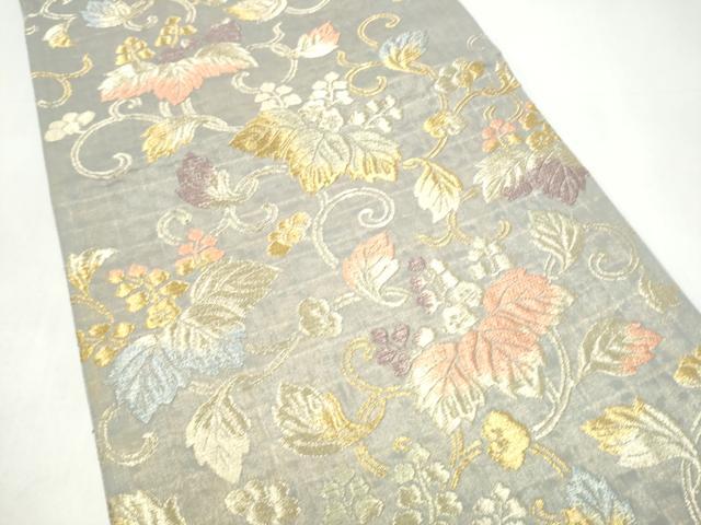 平和屋着物●六通柄袋帯　桐唐草　金糸　正絹　逸品　CABI8987hy