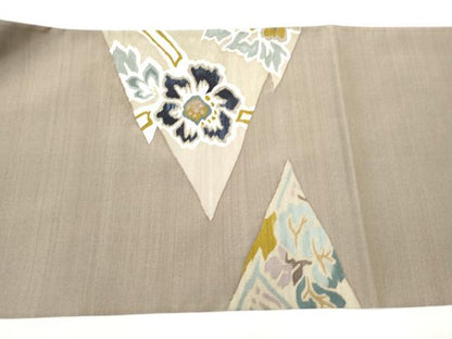 平和屋着物●太鼓柄袋帯　すくい織　舞花文　正絹　逸品　CABI8989hy