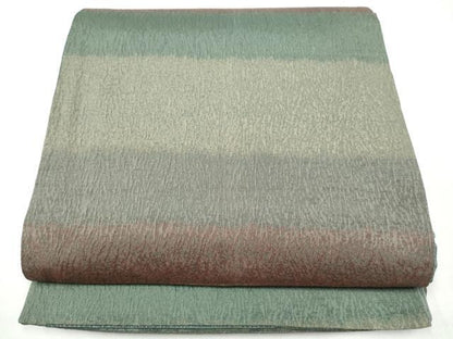 平和屋着物●両面　全通柄袋帯　更紗花文　正絹　逸品　CABI8993hy