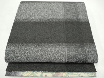 平和屋着物●両面　両方向　全通柄袋帯　枝花文　金通し地　正絹　逸品　CABI9000hy