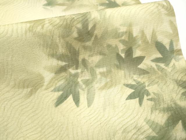 平和屋着物●両面　全通柄袋帯　舞葉文　正絹　逸品　CABI9006hy
