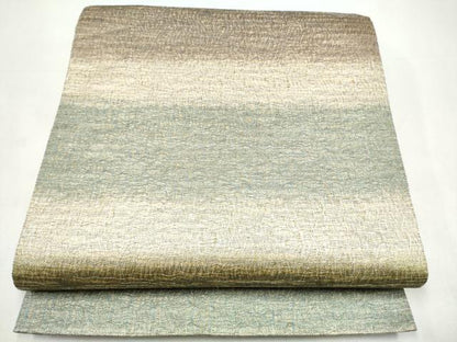 平和屋着物●紋屋井関　御寮織　全通柄袋帯　霞文　金糸　正絹　逸品　CABI9027hy