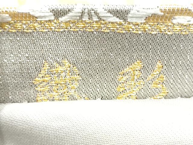 平和屋着物●六通柄袋帯　唐織　織彩　舞花文　金糸　正絹　逸品　CABI9031hy