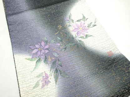 平和屋着物●太鼓柄袋帯　作家物　舞花文　金糸　正絹　逸品　CABI9032hy