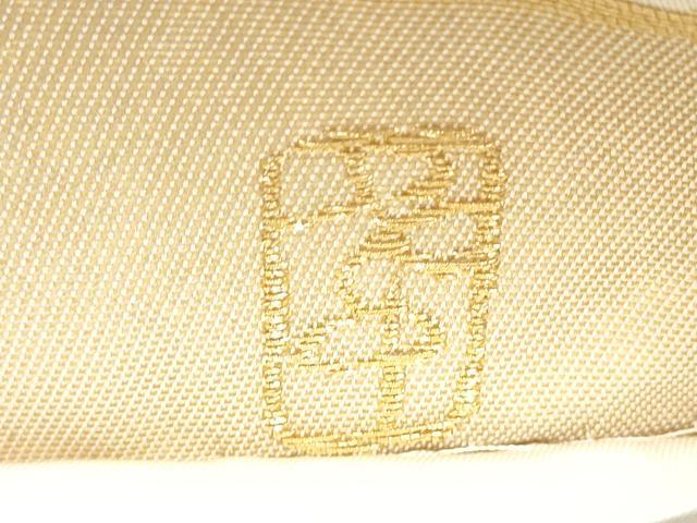 平和屋着物●西陣の名門　加納幸謹製　六通柄袋帯　流水文　金糸　正絹　逸品　CABI9033hy