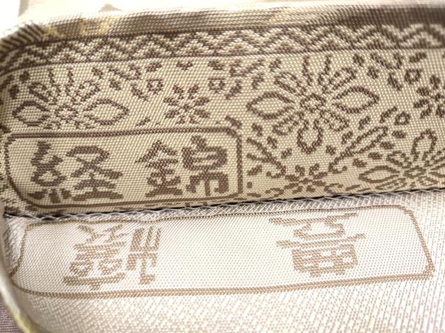 平和屋着物●両面　全通柄袋帯　経錦　豊稔　富貴牡丹蝶文　金糸　やまと誂製　正絹　逸品　CABI9035hy