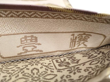 平和屋着物●両面　全通柄袋帯　経錦　豊稔　富貴牡丹蝶文　金糸　やまと誂製　正絹　逸品　CABI9035hy