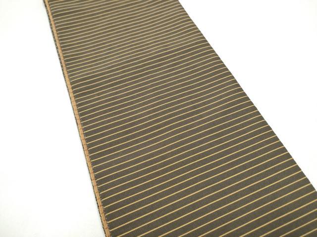 平和屋着物●爪掻き本綴れ　両面　半幅帯　横段文　やまと誂製　正絹　逸品　CABI9049hy