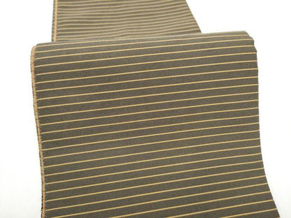 平和屋着物●爪掻き本綴れ　両面　半幅帯　横段文　やまと誂製　正絹　逸品　CABI9049hy