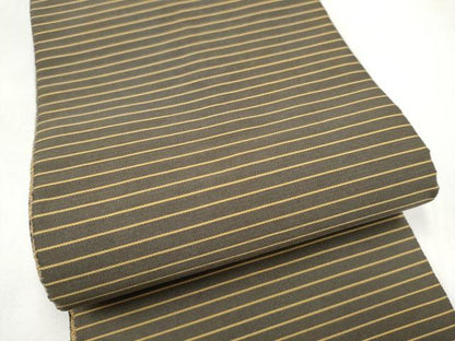 平和屋着物●爪掻き本綴れ　両面　半幅帯　横段文　やまと誂製　正絹　逸品　CABI9049hy