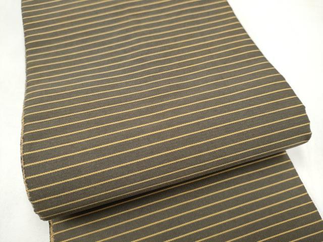 平和屋着物●爪掻き本綴れ　両面　半幅帯　横段文　やまと誂製　正絹　逸品　CABI9049hy