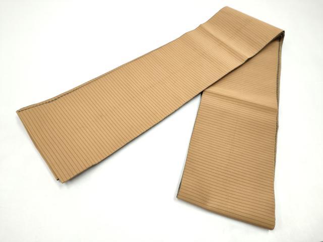 平和屋着物●爪掻き本綴れ　両面　半幅帯　横段文　やまと誂製　正絹　逸品　CABI9049hy