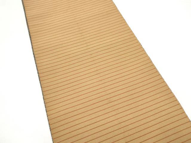 平和屋着物●爪掻き本綴れ　両面　半幅帯　横段文　やまと誂製　正絹　逸品　CABI9049hy