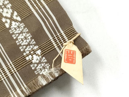 平和屋着物●男性　本場筑前博多織　角帯　献上　ますいわ屋扱い　正絹　逸品　CABI9051hy