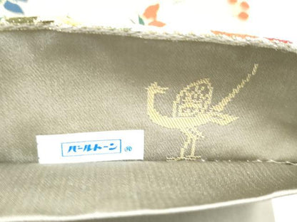 平和屋着物●西陣　白綾苑大庭　六通柄袋帯　切嵌飛鶴草場な文　金糸　正絹　逸品　CABI9054hy