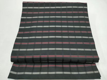 平和屋着物●両面　全通柄　京袋帯　舞花文　黒地　正絹　逸品　CABI9055hy