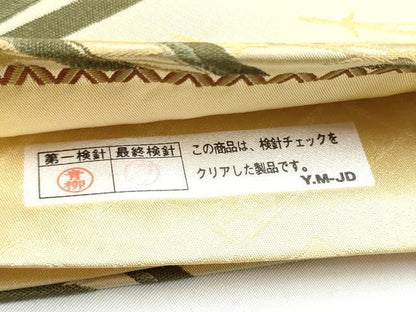 平和屋着物●西陣　木野織物　菱屋善兵衛謹製　六通柄袋帯　こぼれ松葉文　正絹　逸品　CABI9058hy