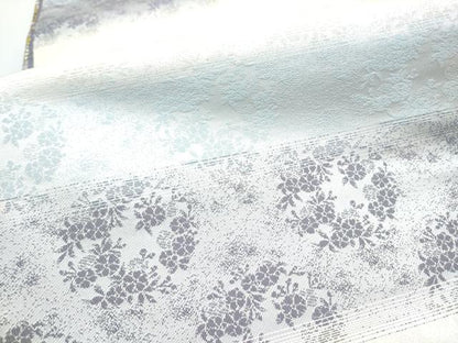 平和屋着物●両面　全通柄袋帯　泥染め　鳳凰花文　反端付き　正絹　逸品　CABI9061hy
