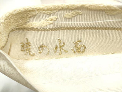 平和屋着物●六通柄袋帯　唐織　綴れ　暁の水面　金糸　正絹　逸品　CABI9067hy