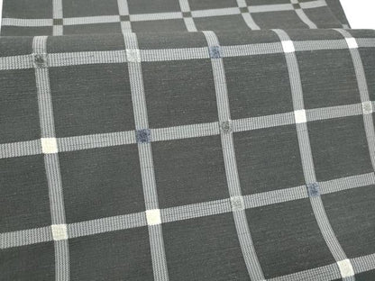 平和屋着物●太鼓柄袋帯　紬地　モール織　吉野間道　正絹　逸品　CABI9072hy