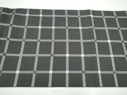 平和屋着物●太鼓柄袋帯　紬地　モール織　吉野間道　正絹　逸品　CABI9072hy
