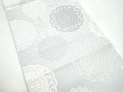 平和屋着物●六通柄袋帯　唐織　正倉院花文　正絹　逸品　CABI9081hy