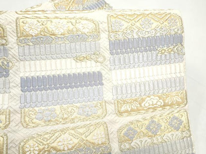 平和屋着物●つけ帯　唐織　鎧脅し　金糸　正絹　逸品　CABI9113hy