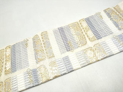 平和屋着物●つけ帯　唐織　鎧脅し　金糸　正絹　逸品　CABI9113hy