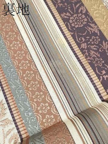 平和屋着物●本場筑前博多織　草木染　手織工房　染匠：小森久　八寸名古屋帯　如水間道　証紙・たとう紙付き　正絹　逸品　CABI9114hy