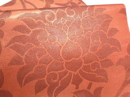平和屋着物●西陣　川島織物　九寸名古屋帯　更紗花文　金糸　正絹　逸品　CABI9123hy