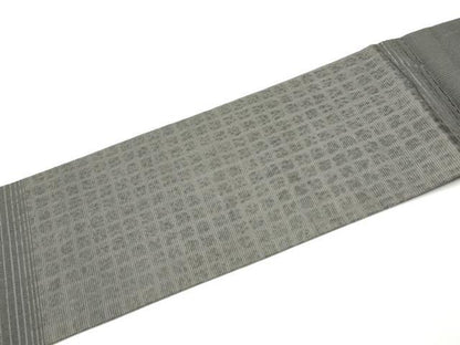 平和屋着物●九寸名古屋帯　幾何学松文　正絹　逸品　CABI9132hy