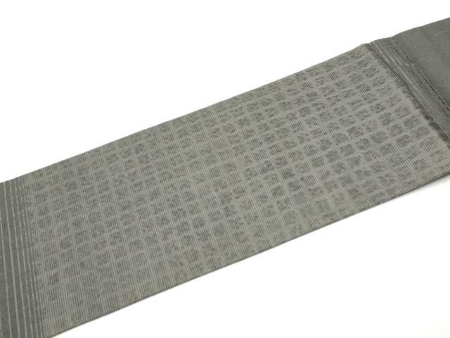 平和屋着物●九寸名古屋帯　幾何学松文　正絹　逸品　CABI9132hy