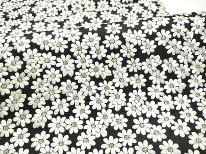 平和屋着物●袋帯　総刺繍　舞花文　黒地　金糸　正絹　逸品　CABI9159hy
