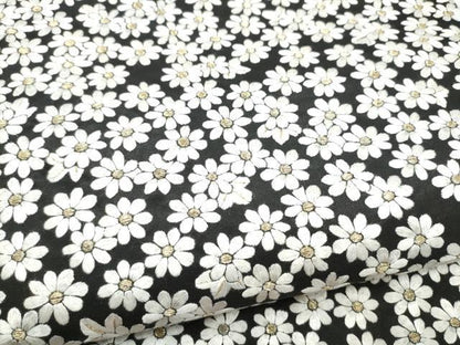 平和屋着物●袋帯　総刺繍　舞花文　黒地　金糸　正絹　逸品　CABI9159hy
