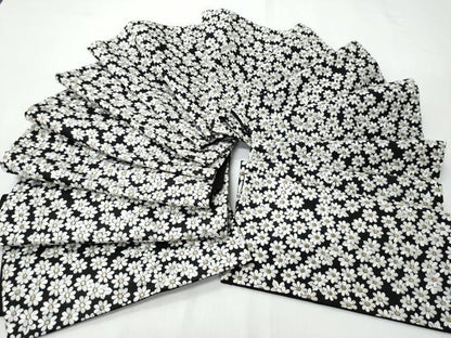 平和屋着物●袋帯　総刺繍　舞花文　黒地　金糸　正絹　逸品　CABI9159hy