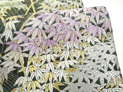 平和屋着物●六通柄袋帯　唐織　四季彩彩　金銀糸　正絹　逸品　CABI9160hy