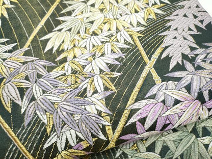 平和屋着物●六通柄袋帯　唐織　四季彩彩　金銀糸　正絹　逸品　CABI9160hy
