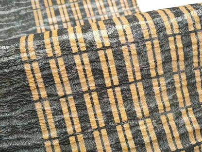 平和屋着物●二代目 川村久太郎　全通柄袋帯　間道　銀糸　正絹　逸品　CABI9163hy