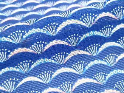 平和屋着物＊夏物　小紋　絽　梅尽くし　洗える着物　CABI9191hy