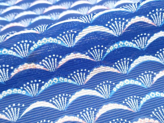 平和屋着物＊夏物　小紋　絽　梅尽くし　洗える着物　CABI9191hy