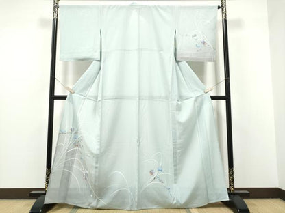 平和屋着物＊夏物　訪問着　友禅　絽　枝花文　暈し染め　そごう扱い　正絹　逸品　CABI9199hy