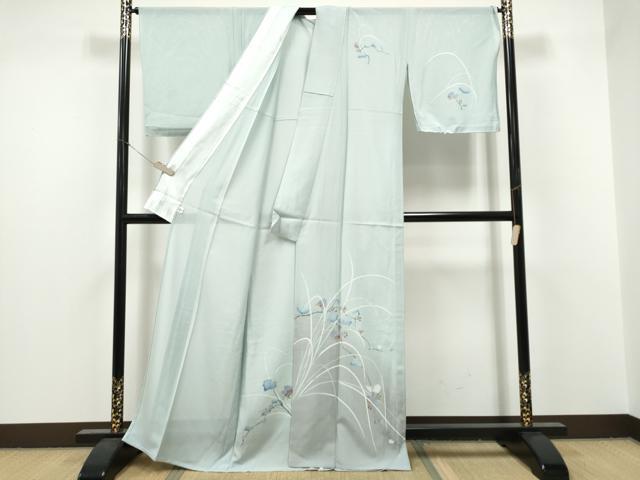 平和屋着物＊夏物　訪問着　友禅　絽　枝花文　暈し染め　そごう扱い　正絹　逸品　CABI9199hy