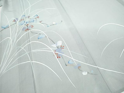 平和屋着物＊夏物　訪問着　友禅　絽　枝花文　暈し染め　そごう扱い　正絹　逸品　CABI9199hy