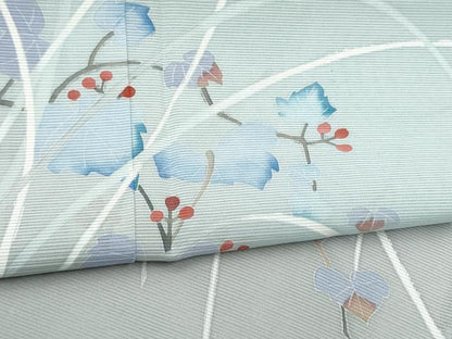 平和屋着物＊夏物　訪問着　友禅　絽　枝花文　暈し染め　そごう扱い　正絹　逸品　CABI9199hy