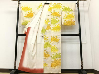 平和屋着物■上質な小紋　樹林文　正絹　逸品　CABI9224ua
