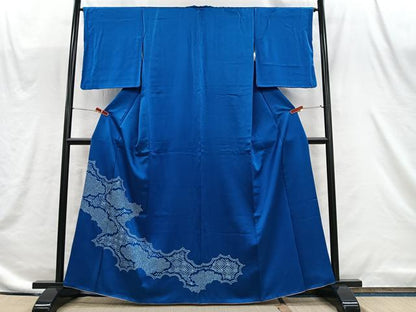 平和屋着物■訪問着　流水草花文　正絹　逸品　CABI9238ua