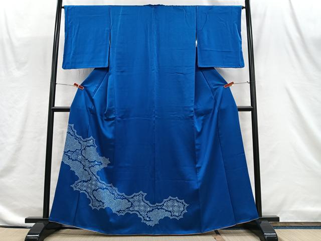平和屋着物■訪問着　流水草花文　正絹　逸品　CABI9238ua