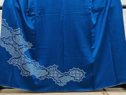 平和屋着物■訪問着　流水草花文　正絹　逸品　CABI9238ua